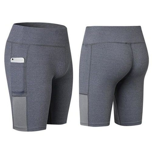 All-Season Yoga Shorts with Phone Pocket – Stretchable Activewear