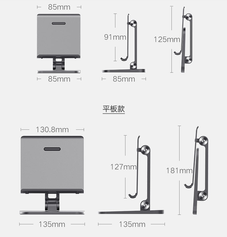 NNEDSZ Full Motion 3 in 1 Smartphone Tablet and Notebook Holder White-2