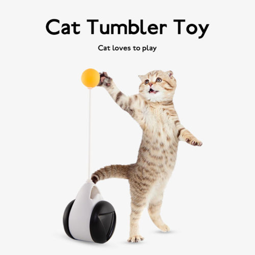 Tumbler Balanced Wheel Swinging Ball Cat Toy – Interactive Play