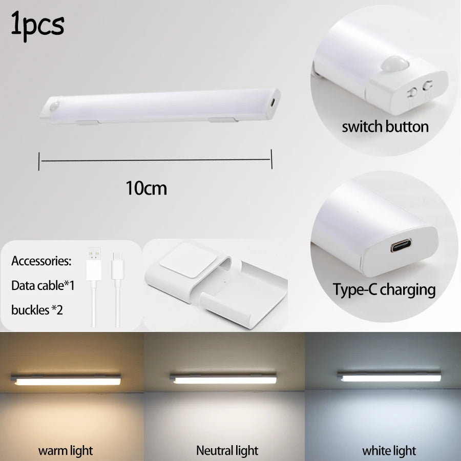 Motion Sensor Light Wireless Motion Sensor LED Night Light for Automotive Sensor Light Wardrobe Kitchen Stairs Cabinet Room Lamp