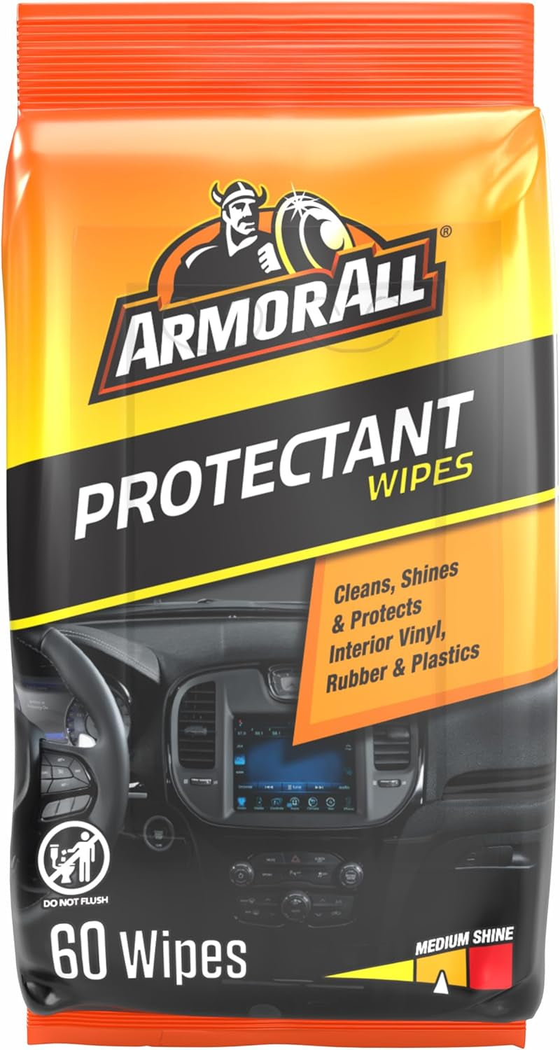 Interior Car Protectant Wipes with UV Protection, 60 Count