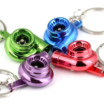 Mini Turbo Keychain – Spinning Zinc Alloy Car Fan Gift