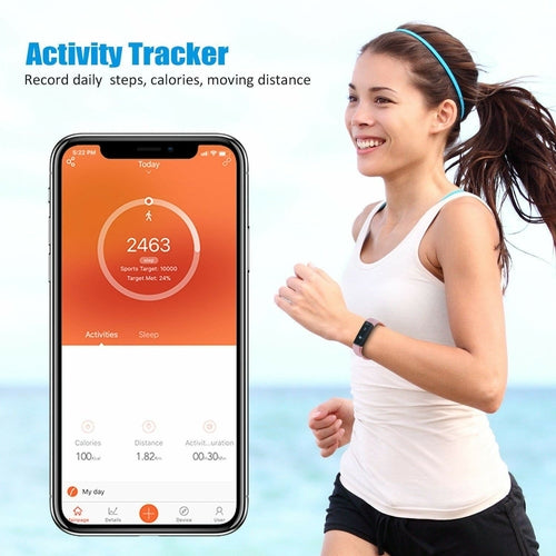 SmartFit Slim Activity Tracker & Smart Watch – Free Extra Band Included