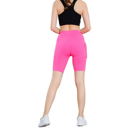 All-Season Yoga Shorts with Phone Pocket – Stretchable Activewear