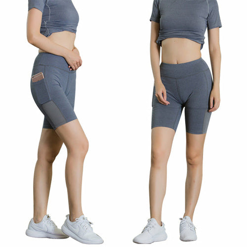 All-Season Yoga Shorts with Phone Pocket – Stretchable Activewear