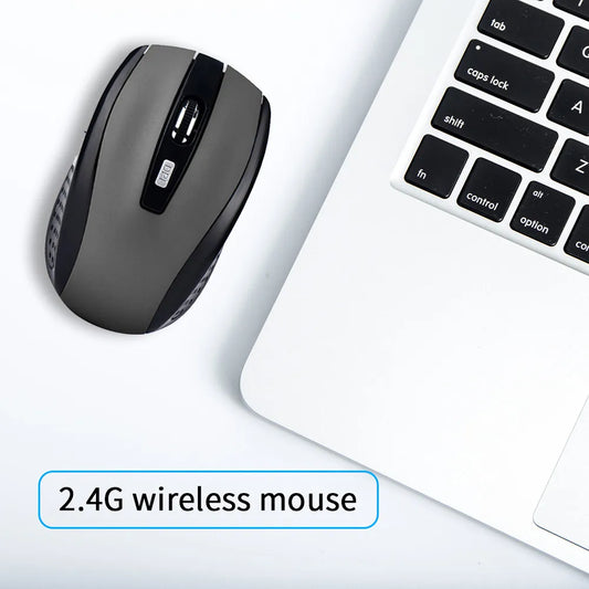 2.4G Slim Wireless Mouse – Silent, 1600 DPI, Mac & PC