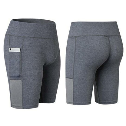 All-Season Yoga Shorts with Phone Pocket – Stretchable Activewear