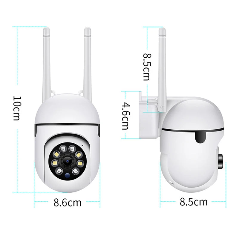 8MP WiFi PTZ Security Camera – 4X Zoom, Night Vision & Two-Way Audio