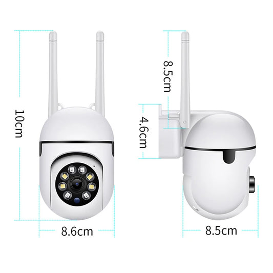 8MP WiFi PTZ Security Camera – 4X Zoom, Night Vision & Two-Way Audio