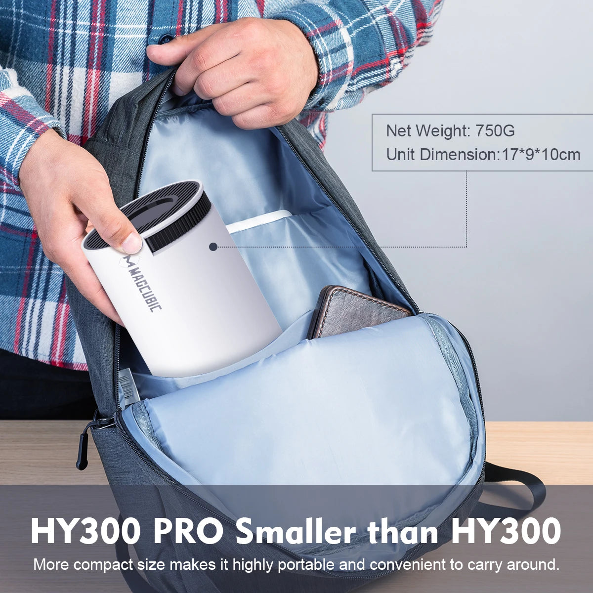 Magcubic HY300 PRO Smart Projector – 8K Android 14, 290 ANSI