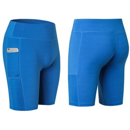 All-Season Yoga Shorts with Phone Pocket – Stretchable Activewear