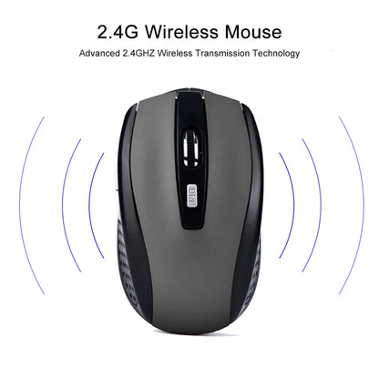 2.4G Slim Wireless Mouse – Silent, 1600 DPI, Mac & PC