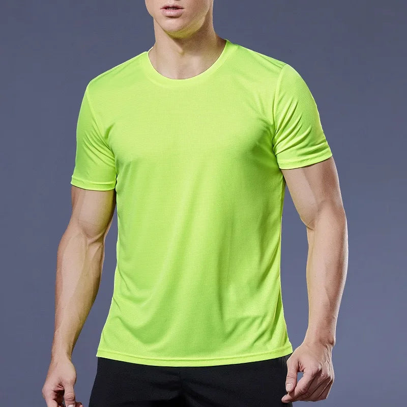 Men's Breathable Fast-Dry Fitness T-Shirt – Lightweight Gym Top