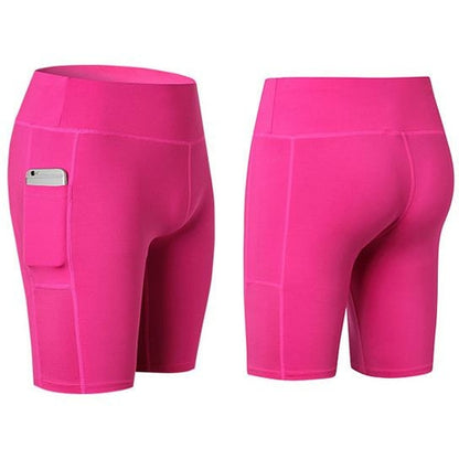 All-Season Yoga Shorts with Phone Pocket – Stretchable Activewear