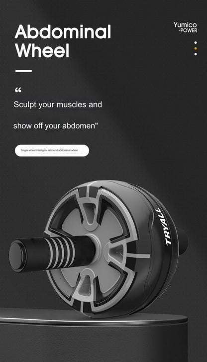 Automatic Rebound Ab Wheel – Home Fitness Equipment with Kneeling Pad-1