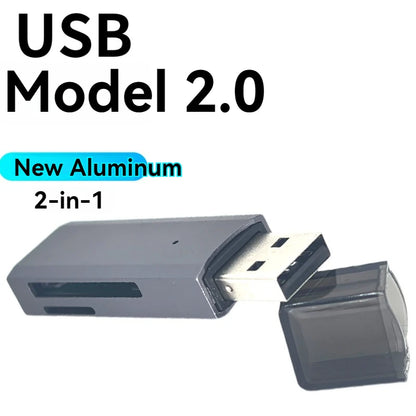 2-in-1 USB 3.0 Card Reader – MiniSD, TF & Flash Drive