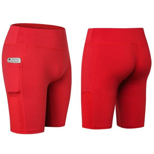 All-Season Yoga Shorts with Phone Pocket – Stretchable Activewear