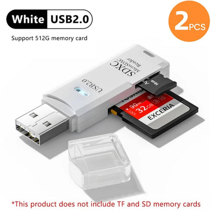 2-in-1 USB 3.0 Card Reader – MiniSD, TF & Flash Drive