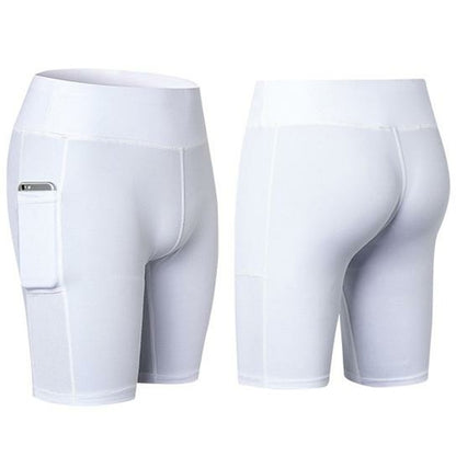 All-Season Yoga Shorts with Phone Pocket – Stretchable Activewear