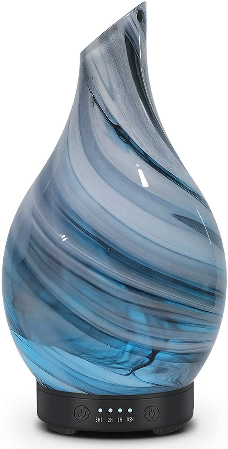 Aroma Essential Oil Diffuser 120ML Ultrasonic Humidifier with Handmade Glass, BPA-Free, Waterless Auto-Off Timer, Ideal for Home, Yoga, and Office Use