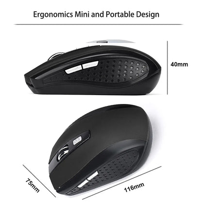 2.4G Slim Wireless Mouse – Silent, 1600 DPI, Mac & PC