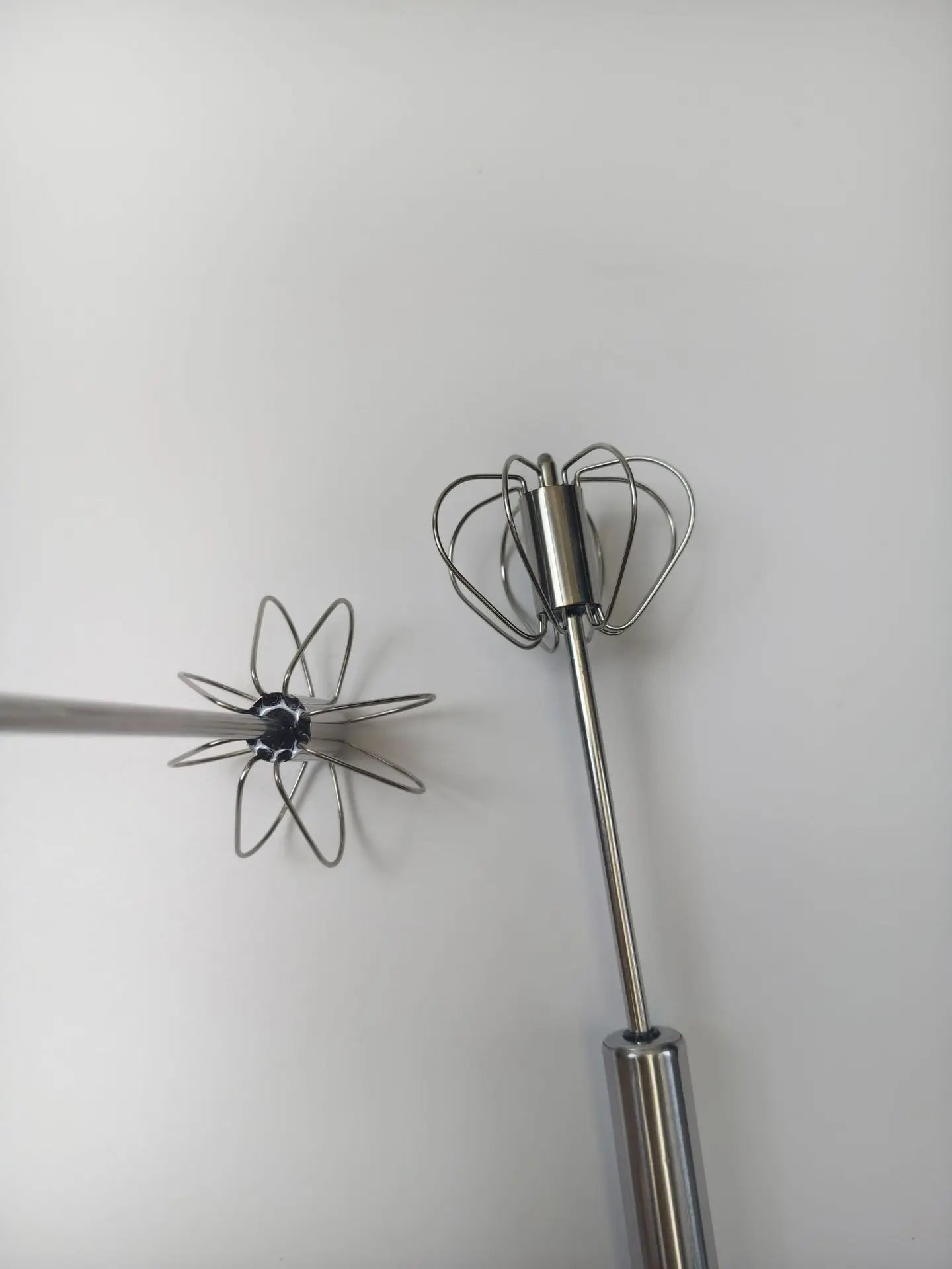 Stainless Steel Semi-Auto Egg Beater & Baking Whisk