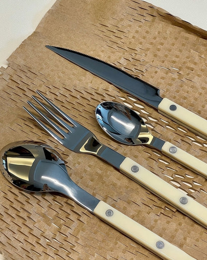 Nordic Bistrot Style 8-Piece Flatware Set – Elegant Cutlery for 2