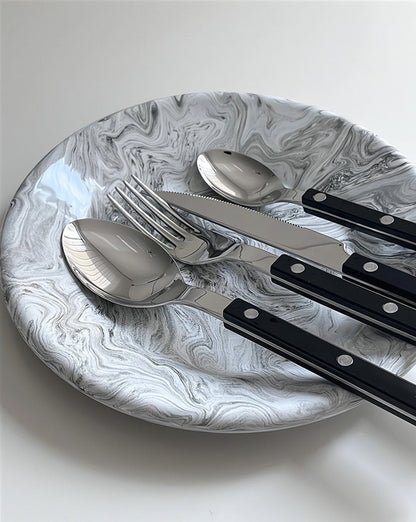 Nordic Bistrot Style 8-Piece Flatware Set – Elegant Cutlery for 2