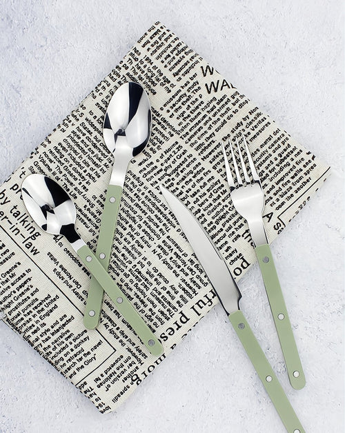 Nordic Bistrot Style 8-Piece Flatware Set – Elegant Cutlery for 2