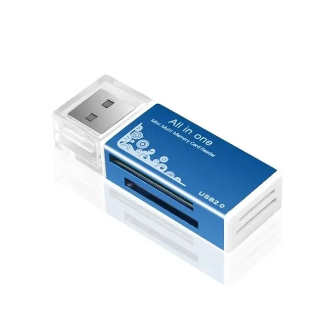 2-in-1 USB 3.0 Card Reader – MiniSD, TF & Flash Drive