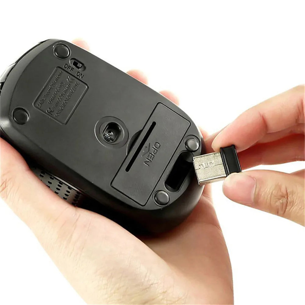 2.4G Slim Wireless Mouse – Silent, 1600 DPI, Mac & PC