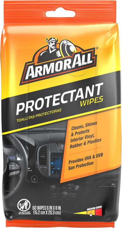 Interior Car Protectant Wipes with UV Protection, 60 Count