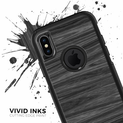Dark Slate Wood iPhone OtterBox Case Skin Kit – Premium 3M Vinyl