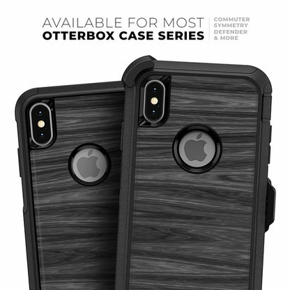 Dark Slate Wood iPhone OtterBox Case Skin Kit – Premium 3M Vinyl