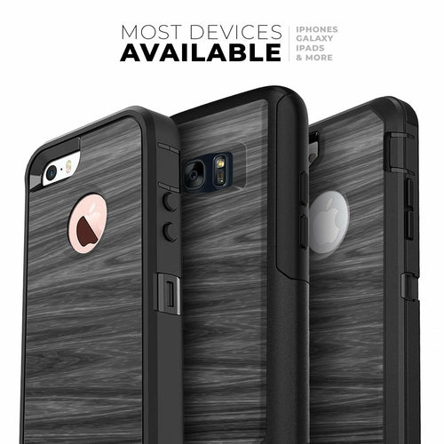 Dark Slate Wood iPhone OtterBox Case Skin Kit – Premium 3M Vinyl