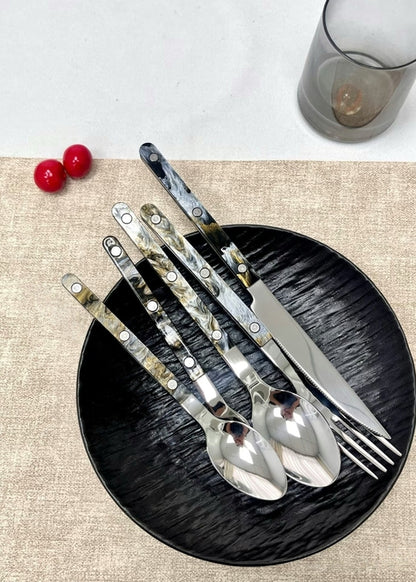 10-Piece Terra Bistrot Flatware Set – Modern Elegant Cutlery