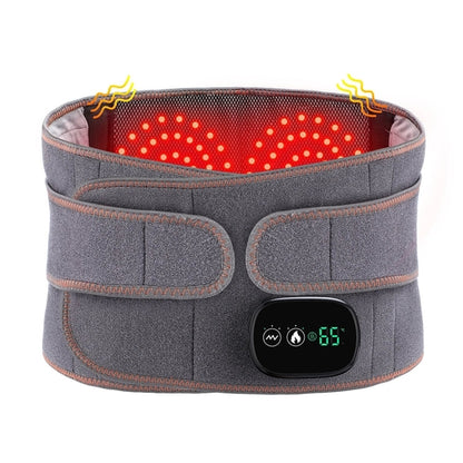 Heat Therapy Lumbar Back Brace – Vibrating Waist Massager Belt
