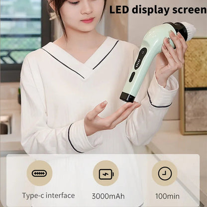 Wireless Electric Cleaning Brush – Multifunctional Bathroom & Window Scrubber