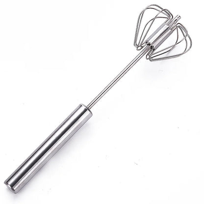 Stainless Steel Semi-Auto Egg Beater & Baking Whisk