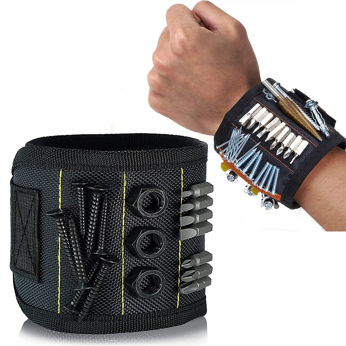 Magnetic Wristband Tool Holder – Hands-Free Screw & Bit Organiser