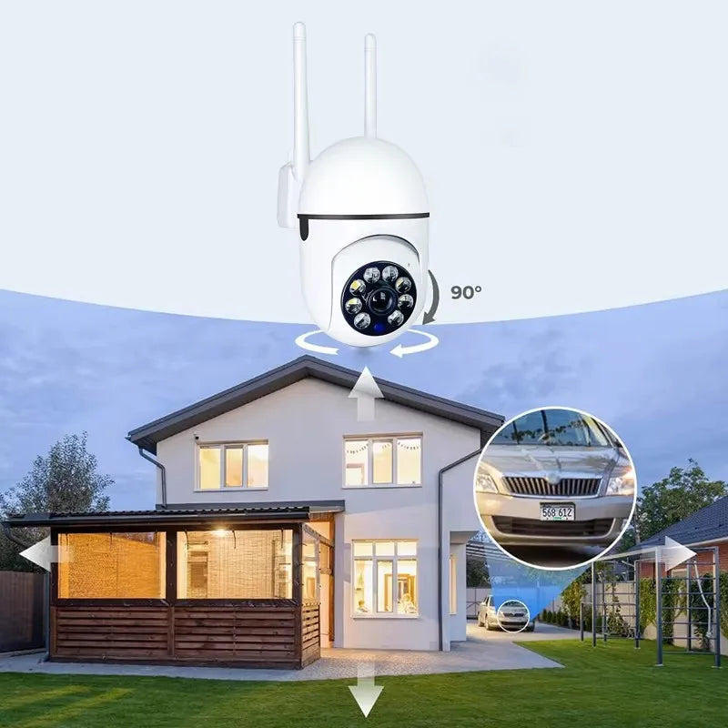 8MP WiFi PTZ Security Camera – 4X Zoom, Night Vision & Two-Way Audio