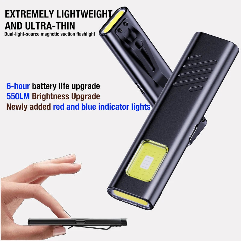 Mini Portable EDC Flashing Work Light – Emergency Safety Torch