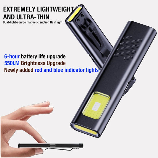Mini Portable EDC Flashing Work Light – Emergency Safety Torch