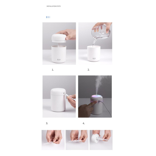 Portable Aroma Diffuser & Air Humidifier – For Car & Home