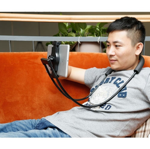 Neck Lazy Phone Holder – Flexible 360° Hands-Free Mount (4"–10")