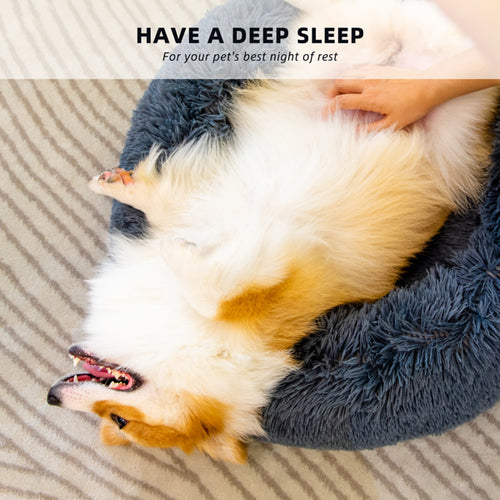 Fluffy Anti-Anxiety Pet Bed – Washable Dog & Cat Bed