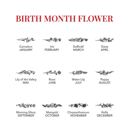 Birth Month Flowers Ring, Family Floral Ring, Gift for Mom,Mother Ring