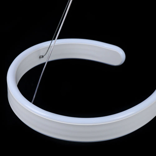 Contemporary Acrylic LED Swirl Pendant Light – Minimalist Ceiling Fixture