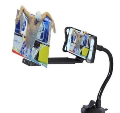 12" HD Phone Screen Magnifier with Stand – Portable Home Cinema