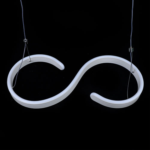 Contemporary Acrylic LED Swirl Pendant Light – Minimalist Ceiling Fixture